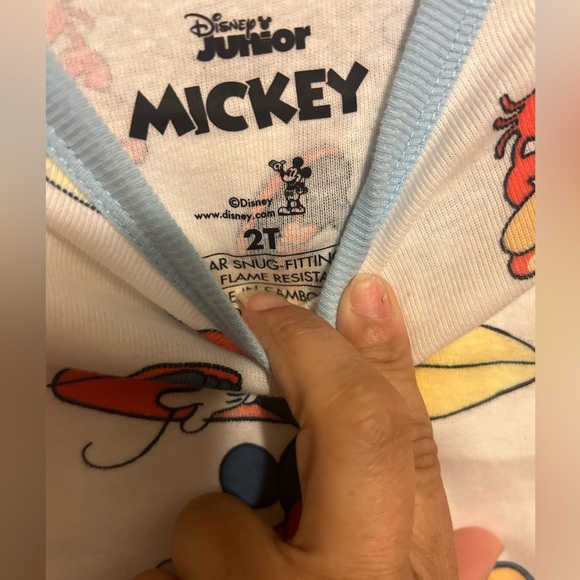 Disney 2-Piece Toddler Pajama Mickey & Minnie Summer☀️Set Size 2T - Picture 5 of 7